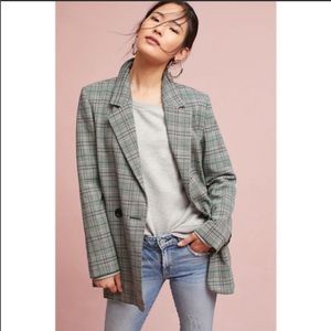 SizeS oversized plaid Anthropologie blazer